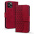 For iPhone 11 Pro Max Business Diamond Buckle Leather Phone Case with Lanyard(Wine Red)