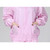 Antistatic Top Short Dust-free Jacket Lapel Overalls,Size:XXXL(Pink)
