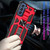 For Samsung Galaxy S21 FE Shockproof TPU + PC Magnetic Protective Case with Holder(Black)
