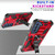 For Samsung Galaxy S21 FE Shockproof TPU + PC Magnetic Protective Case with Holder(Black)