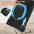 For Samsung Galaxy Tab S8 / Galaxy Tab S7 T870 / T875 Silicone + PC Protective Case with Holder & Shoulder Strap(Black+Blue)