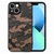 For iPhone 13 mini Camouflage Leather Back Cover Phone Case(Brown)