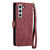 For Samsung Galaxy S22+ 5G Geometric Zipper Wallet Side Buckle Leather Phone Case(Red)