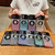 For iPhone 14 Plus Large Window MagSafe Gradient Glitter Electroplating TPU Phone Case(Transparent)