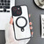 For iPhone 14 Plus Yashi MagSafe Magnetic Holder Phone Case(Black)