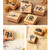 5 PCS DIY Vintage Nature Landscape Handbook Wooden Stamp(Floral Seasons)