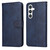 For Samsung Galaxy S24 Classic Calf Texture Flip Leather Phone Case(Blue)