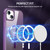 For iPhone 14 Plus MagSafe Magnetic Phone Case(Purple)