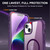 For iPhone 14 Plus MagSafe Magnetic Phone Case(Purple)