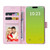 For iPhone 15 Plus Bronzing Painting RFID Leather Case(Pansies)