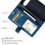 For Google Pixel 8 Skin Feel Splicing Leather Phone Case(Blue)