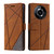 For Realme 11 Pro / 11 Pro+ Skin Feel Splicing Leather Phone Case(Brown)