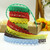 5 PCS Cotton Lace Fabric White Crochet Lace Roll Ribbon Knit Adhesive Tape Sticker Craft Decoration Stationery Supplies(Red)