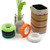 5 PCS Cotton Lace Fabric White Crochet Lace Roll Ribbon Knit Adhesive Tape Sticker Craft Decoration Stationery Supplies(Coffee)