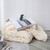 Handmade Thick Wool Knitted Blanket Sofa Chenille Stick Knitted Blanket, Size: 80 x 100 CM(Custard)