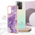 For Xiaomi Redmi Note 12S 4G Electroplating Marble Dual-side IMD Phone Case(Purple 002)