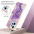 For Xiaomi Redmi Note 12 4G Global Electroplating Marble Dual-side IMD Phone Case(Purple 002)
