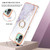 For Xiaomi Mi 11 Lite Electroplating Marble IMD TPU Phone Case with Ring Holder(White 006)