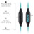 Mucro MB-232 Running In-Ear Sport Earhook Wired Stereo Headphones for Jogging Gym(Blue)