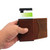 Anti-Theft Positioning Wallet Men Card Holder Mini Wallets For Airtag(Cowhide Brown)