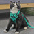 Pet Vest Harness + Traction Rope Set Reflective Breathable Dog Cat Harness, Size: L(Pink)