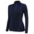 Plus Velvet Long-sleeved Yoga Sportswear for Women (Color:Navy Blue Size:S)