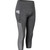 Stretch Tight Quick Drying Sweat Wicking Side Pocket Yoga Capris (Color:Flower Gray Size:XXL)