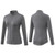 Autumn And Winter Zipper Long-sleeved Sports Jacket for Ladies (Color:Colour Gray Size:M)