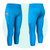 Stretch Tight Quick Drying Sweat Wicking Side Pocket Yoga Capris (Color:Blue Size:M)