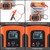 12V 6A Intelligent Universal Battery Charger for Car Motorcycle, Length: 55cm, UK Plug(Red)