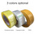 12 PCS 45mm Width 15mm Thickness Package Sealing Packing Tape Roll Sticker(Clear White)