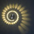 3W Modern Interior Creative Spiral Round Wall Lamp for Club, KTV, Corridor, Aisle, Background Wall Decoration Lamp Recessed In(Warm White Light)