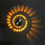 3W Modern Interior Creative Spiral Round Wall Lamp for Club, KTV, Corridor, Aisle, Background Wall Decoration Lamp Recessed In(Warm White Light)