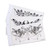 10 PCS Waterproof Tattoo Sticker Clavicle Chest Scar Covering Sticker(BC-026)