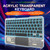 KB-333 RGB Backlit Wireless Bluetooth Keyboard Cell Phone Tablet Laptop Compatible Keypad(Pink)
