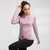 Autumn And Winter Fitness Running Yoga High Elastic Tights Quick Drying Stand Collar Sweater (Color:Wine Red Size:XL)