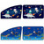 Automobile Sunshade Car Windows Sun Protection And Heat Insulation Magnetic Telescopic Side Curtains(Underwater Adventure Co-driver)