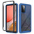 For Samsung Galaxy A72 5G / 4G Starry Sky Solid Color Series Shockproof PC + TPU Protective Case(Navy Blue)