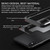 For iPhone X / XS iPAKY MG Series Carbon Fiber Texture Shockproof TPU+ Transparent PC Case(Black)