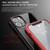 For iPhone 12 Pro Max iPAKY MG Series Carbon Fiber Texture Shockproof TPU+ Transparent PC Case(Black)
