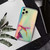 For iPhone 11 Pro Max Laser Marble Pattern Clear TPU Shockproof Protective Case (Green)