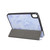 For iPad mini 6 Marble Texture Pattern Horizontal Flip Leather Tablet Case with Three-folding Holder & Pen Slot & Sleep / Wake-up Function(Purple)