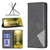 For Samsung Galaxy A04 4G Prismatic Invisible Magnetic Leather Phone Case(Black)