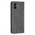 For Samsung Galaxy A04 4G Prismatic Invisible Magnetic Leather Phone Case(Black)