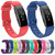 For Fitbit Inspire / Inspire HR Glossy Surface Silicone  Watch Band, Size:S(Lake Blue)