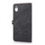 For iPhone XR Zipper Card Slot Buckle Wallet Leather Phone Case(Black)