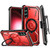 For Samsung Galaxy S22 5G Armor Series Holder Phone Case with Back Clip(Red)