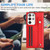 For Samsung Galaxy S23 Ultra Shockproof Leather Phone Case with Wrist Strap(Red)