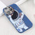 For iPhone 12 Pro Max Spaceman Binoculars Phone Case(Blue and Beige)