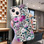 For iPhone 15 IMD Shell Pattern TPU Phone Case(Leopard Flower)